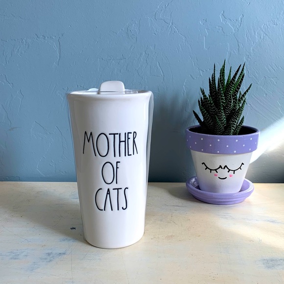 Rae Dunn Other - RAE DUNN | MOTHER OF CATS Ceramic Travel Mug